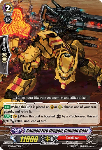 Cannon Fire Dragon, Cannon Gear