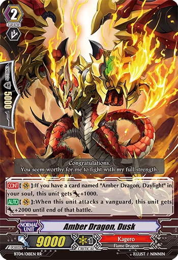 Amber Dragon, Dusk