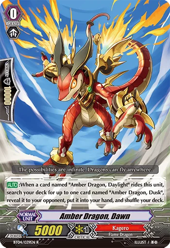 Amber Dragon, Dawn