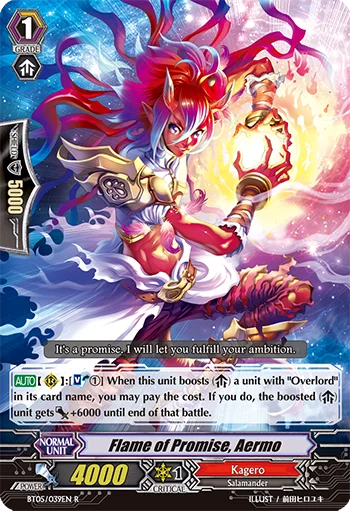 Flame of Promise, Aermo