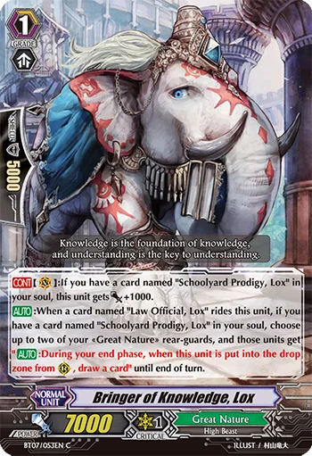 Bringer of Knowledge, Lox