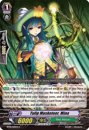 Tulip Musketeer, Mina