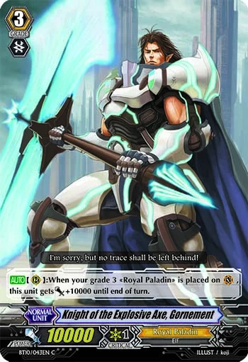 Knight of the Explosive Axe, Gornement