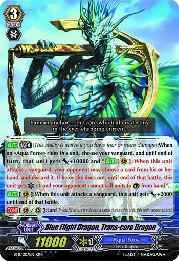 Blue Flight Dragon, Trans-core Dragon
