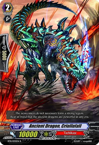 Ancient Dragon, Criollofall