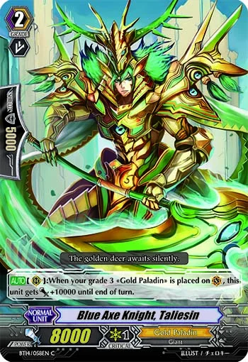 Blue Axe Knight, Taliesin