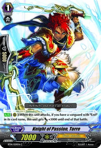 Knight of Passion, Torre