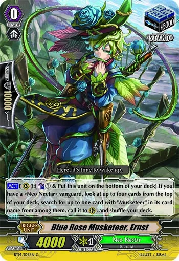 Blue Rose Musketeer, Ernst