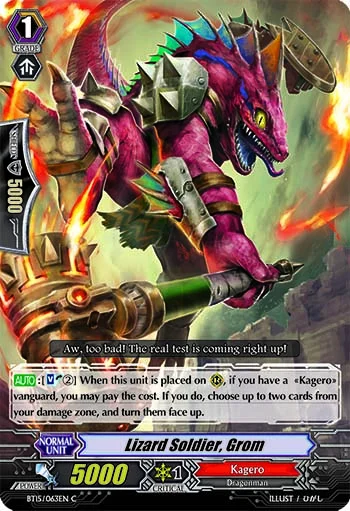 Lizard Soldier, Grom