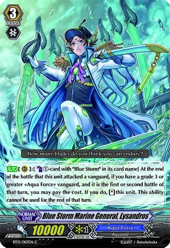 Blue Storm Marine General, Lysandros