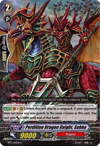 Perdition Dragon Knight, Sabha