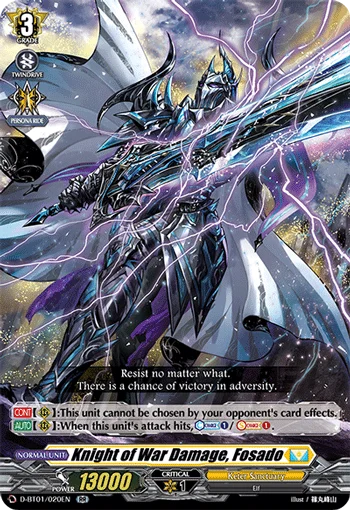 Knight of War Damage, Fosado