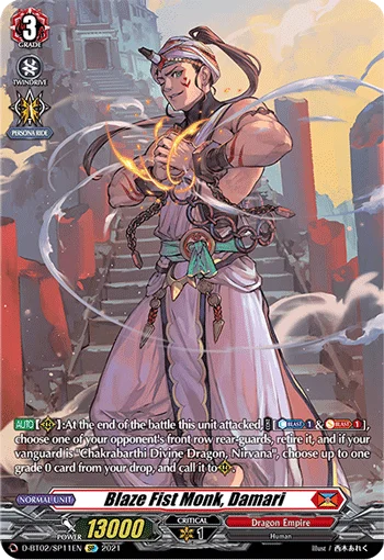 Blaze Fist Monk, Damari