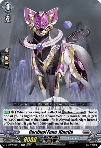 Cardinal Fang, Kinetia