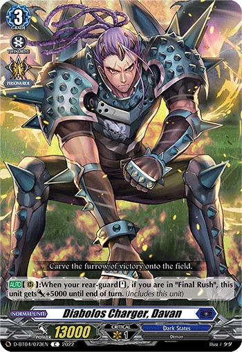 Diabolos Charger, Davan