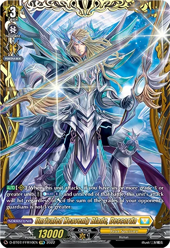 Unrivaled Heavenly Blade, Descorda