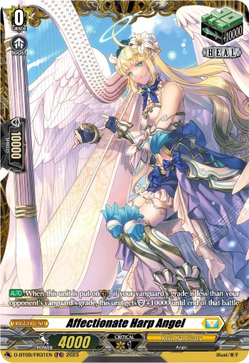 Affectionate Harp Angel