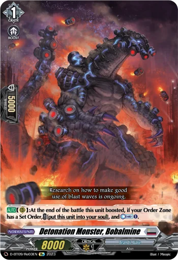 Detonation Monster, Bobalmine