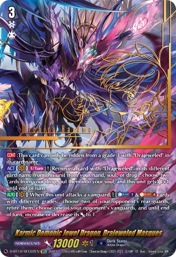 Karmic Demonic Jewel Dragon, Drajeweled Masques