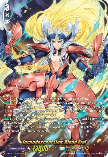 Incandescent Lion, Blond Ezel
