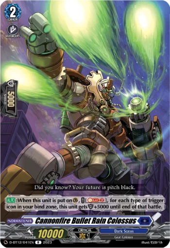 Cannonfire Bullet Rain Colossus