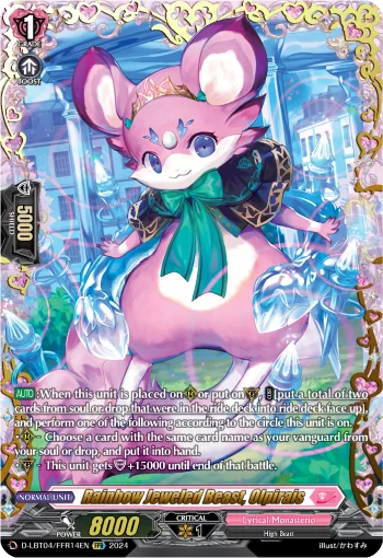Rainbow Jeweled Beast, Olpirais