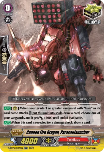 Cannon Fire Dragon, Parasaulauncher