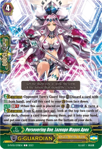 Persevering One, Lozenge Magus Apex