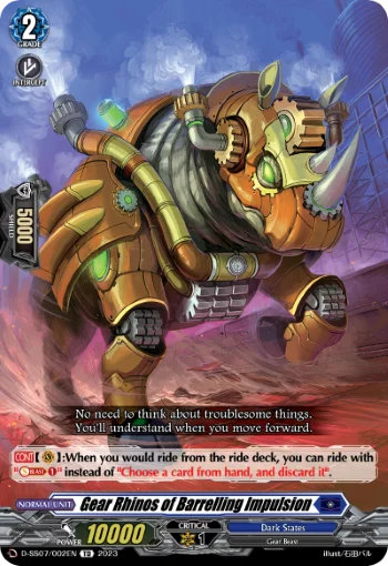 Gear Rhinos of Barrelling Impulsion
