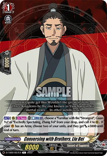 Conversing with Brothers, Liu Bei