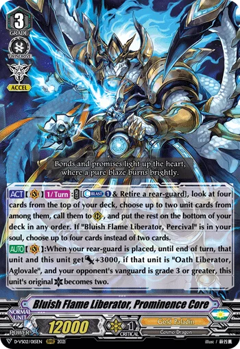 Bluish Flame Liberator, Prominence Core