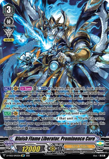 Bluish Flame Liberator, Prominence Core