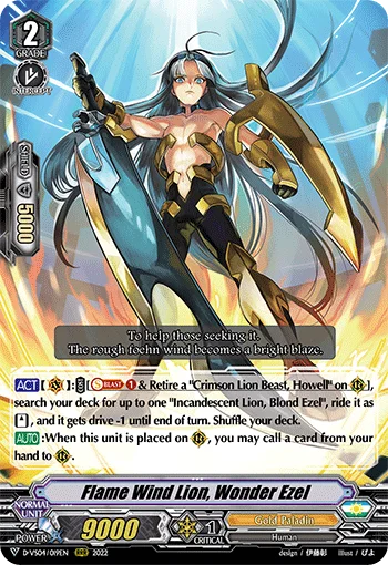 Flame Wind Lion, Wonder Ezel