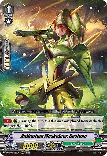 Anthurium Musketeer, Gastone