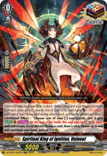 Spiritual King of Ignition, Valnout