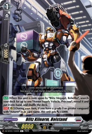 Blitz Kiloarm, Beistand