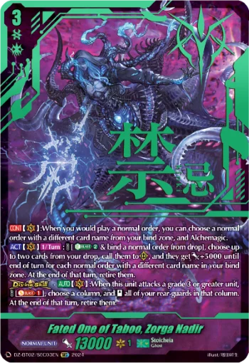 Fated One of Taboo, Zorga Nadir