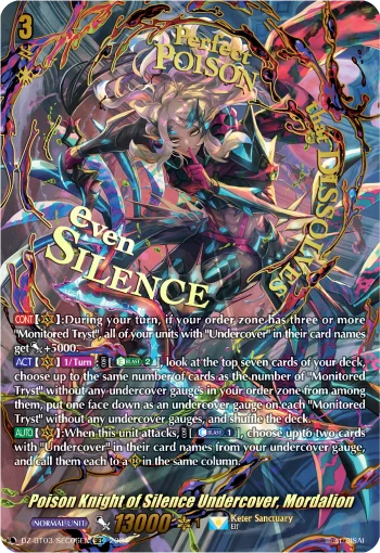 Poison Knight of Silence Undercover, Mordalion