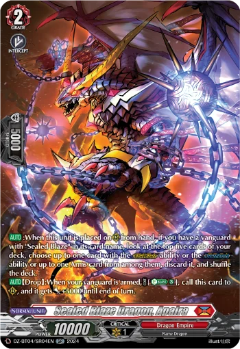 Sealed Blaze Dragon, Apalra