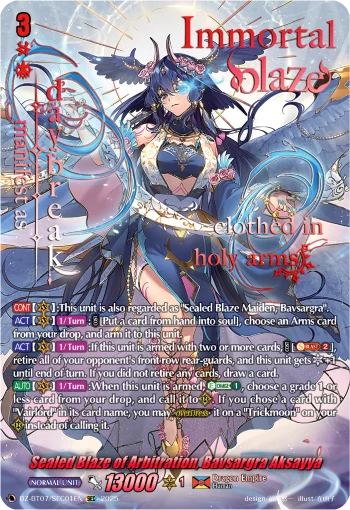 Sealed Blaze of Arbitration, Bavsargra Aksayya
