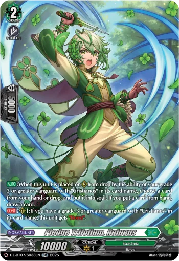 Pledge Trifolium, Reipens