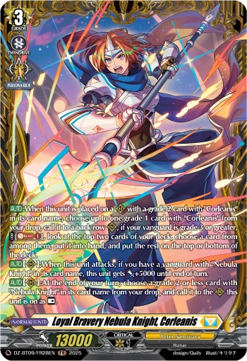Loyal Bravery Nebula Knight, Corleanis