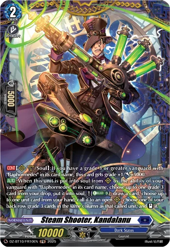 Steam Shooter, Kandalanu