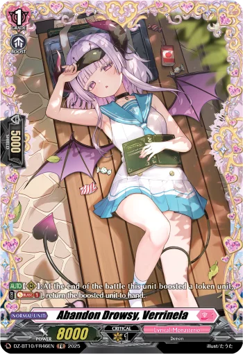 Abandon Drowsy, Verrinela