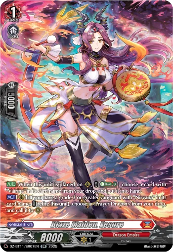 Blaze Maiden, Eesure