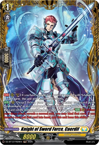 Knight of Sword Force, Caerdif