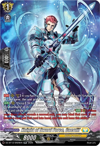 Knight of Sword Force, Caerdif