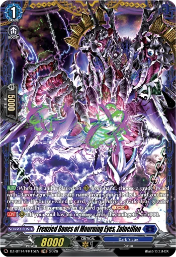 Frenzied Bones of Mourning Eyes, Zolneillon