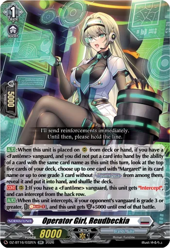 Operator Girl, Reudbeckia