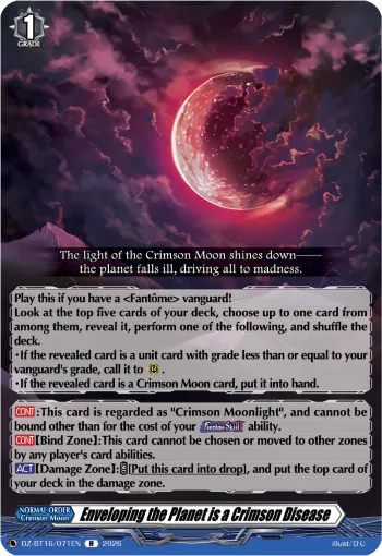 Enveloping the Planet is a Crimson Disease